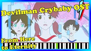 Devilman Crybaby From Here to Eternity Piano Cover Netflix Devilman Crybaby OST Synthesia Tutorial [upl. by Burd]