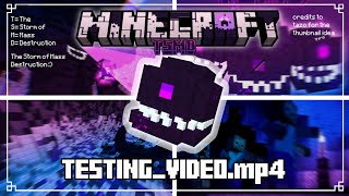 The Storm of Mass Destruction Addon • Testing Withered Mobs amp New Blocks Showcase  MINECRAFT PE [upl. by Lipson926]