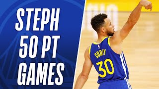 Best of Steph Currys 50 PT Games This Season 👨‍🍳 [upl. by Enyr707]