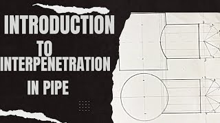 interpretation interpenetration of an arc in a pipeTECHNICAL DRAWING [upl. by Nesyrb]