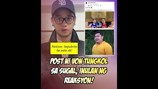 Post ni Von Ordona tungkol sa sugal inulan ng reaksyon [upl. by Ahsirtap]