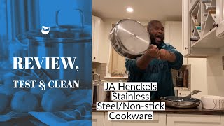 Zwilling J A Henckels Stainless Steel Nonstick Cookware review Cook amp Wash Vlogmas [upl. by Anoerb]