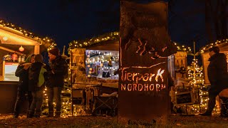 Familienweihnachtsmarkt im Tierpark Nordhorn [upl. by Rosenbaum]