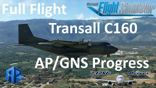 Transall C160 Progress IFR with APGNS Navigation from Spangdahlem to Aviano  Real Airline Pilot [upl. by Etam338]