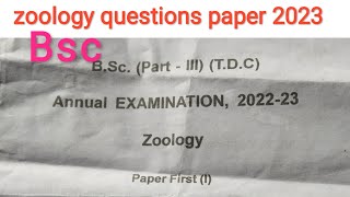 Zoology  Microbiology Biological Techniques Biostatistics amp Bioinformatics  BSC 3Year Question [upl. by Standush]