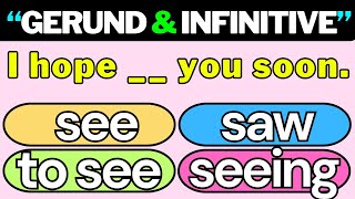 Gerund and Infinitive Challenge Test Your Language Skills  Can You Score 3535  Part 6 [upl. by Anaeli]