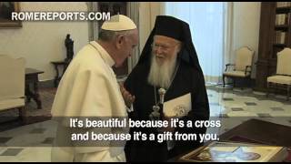 Patriarch Bartholomew invites Pope to Jerusalem to celebrate historic anniversary [upl. by Theodore]