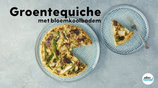 Koolhydraatarm recept quiche met bloemkoolbodem  Recept  Allerhande [upl. by Einnej]