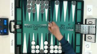 Backgammon Olympiad  Michy vs GerryTansey  Final  Best 3  7pts [upl. by Tamara]