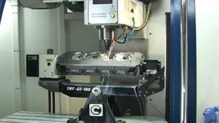 5 axis CNC Porting and CNC Engine Block Machining Center [upl. by Quiteri]