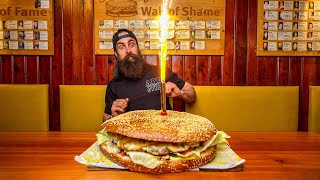 EAT FREE FOR A MONTH IF YOU CAN BEAT THIS GIANT BURGER CHALLENGE IN AUSTRIA  BeardMeatsFood [upl. by Eymaj906]