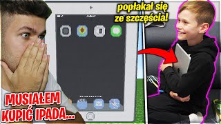 KUPUJE 8 LETNIEMU BRATU TO CO ZBUDUJE W MINECRAFT dostał iPada [upl. by Assiluy]