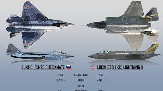 Sukhoi Su75 quotCheckmatequot vs F 35 LightningII [upl. by Yee]