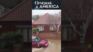 London Football Field Sinks Amid Heavy Rain  Firstpost America [upl. by Kellyann]