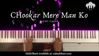 Chookar Mere Man Ko  Piano Cover  Kishore Kumar  Aakash Desai [upl. by Eiclek]