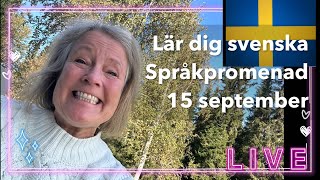 Språkpromenad 159  Lär dig svenska svenskamedmarie [upl. by Constantia]