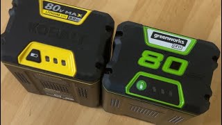 Kobalt and Greenworks 80V Compatibility [upl. by Merkley]