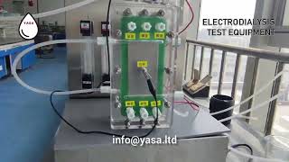 Electrodialysis and EDR Test Equipment for Water Desalination and Wastewater Treatment  YASA ET [upl. by Alyat]