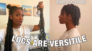 Soft Locs Over Real Locs No Crochet easy beginner friendly tutorial [upl. by Fariss]