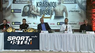 Boxen Pressekonferenz vor WMKampf Krasniqi vs Bösel  Sport im Osten  MDR [upl. by Euqimod408]