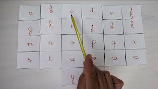 تعليم الحروف الفرنسية  الفرنسية من الصفر بالدارجة  Lettres Minuscules Cursives [upl. by Wistrup]