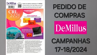 NOVO Pedido de Compras Demillus Campanhas 17182024 [upl. by Serena]