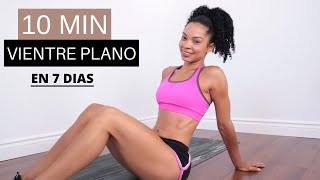 ABDOMEN PLANO EN 7 DIAS  Ejercicios para aplanar vientre bajo  Abdominales 10 min en casa [upl. by Ihsorih]