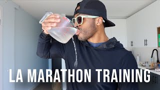 Training for the 2024 LA Marathon  3 Session Day [upl. by Eednar638]