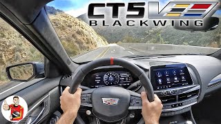 The Cadillac CT5V Blackwing is a Brutal Blissful Parting Gift POV Drive Review [upl. by Ellenad]