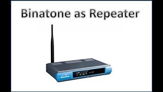 Configuring Binatone router as Repeater Wired  Range Extender Wired [upl. by Onimixam]