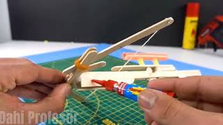 How To Make CROSSBOW at home easy with Ice Cream Sticks  Crossbow Making With Ice Cream Sticks [upl. by Orozco]