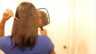 How I Apply ♡ Just For Me Relaxer ♡ To My SemiNatural Hair ♡ Results [upl. by Talbot]