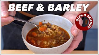 How I Make Beef And Barley Soup  Glen And Friends Cooking [upl. by Nedyah]