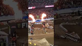 Anaheim 1 Supercross 450cc Main Winner 2024 Jett Lawrence supercross supermotocross shorts smx [upl. by Ahsart]