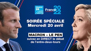 Le DÉBAT  Macron vs Le Pen  Suivez en DIRECT le débat de lentredeuxtours • FRANCE 24 [upl. by Leinaj292]