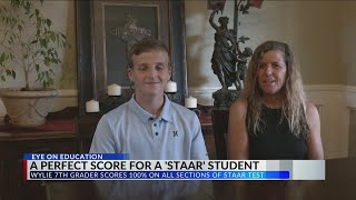 Abilene 7th grader gets perfect score on STAAR tests [upl. by Eitirahc72]