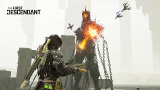 quotPyromaniacquot Hard Mode Boss Fight  The First Descendant Endgame [upl. by Codd]