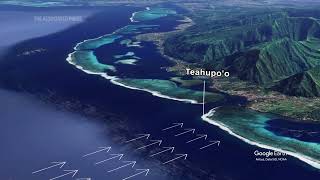 2024 Olympic Surfing competition location in Tahiti is beautiful  and fatal [upl. by Nnyletak492]