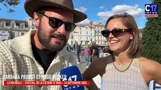 BARBARA PROBST ET HUGO BECKER sur le FESTIVAL DE LA FICTION TV 2024 [upl. by Nnahtur]