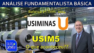 USIM5  USIMINAS SA USINA SID DE MINAS GERAIS ANÁLISE FUNDAMENTALISTA BÁSICA PROF SILAS DEGRAF [upl. by Furey230]