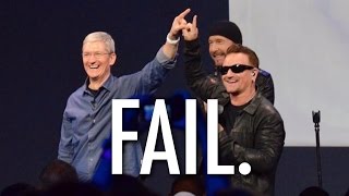 FAIL  Apple Gives Free U2 Album People Are ANGRY [upl. by Ltihcox894]