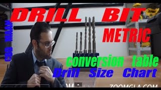 DIY TIPS  DRILL BIT SIZES  Metric conversion tableDrill Size Chart  COWBOYDIYCOM [upl. by Luz]