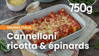 Cannelloni ricotta épinards et sauce tomate  750g [upl. by Jules]