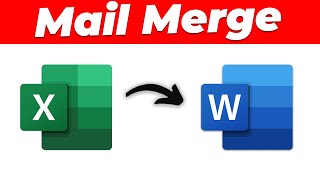 How to Mail Merge in Excel and Word StepbyStep Tutorial [upl. by Corena]