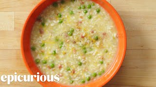 How to Make Risotto with Bacon and Peas  Epicurious [upl. by Collier192]