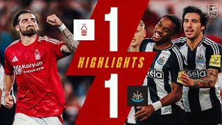 Nottingham Forest 11 Newcastle United Pens 34  Carabao Cup Highlights [upl. by Atteuqnas]