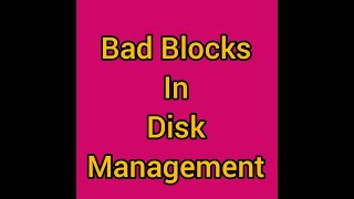 Bad Blocks  Disk Management  Operating System  Kathi Ascherya [upl. by Lynette513]