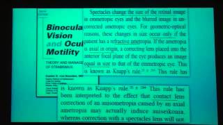 Anisometropia Case presentation Dr Ayman El Ghonemy [upl. by Tesil]