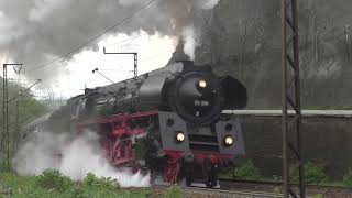 Schnellzugdampflokomotive 01519 0105 auf der Geislinger Steige [upl. by Abby]