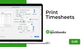 Print Timesheets  New in QuickBooks Desktop Mac [upl. by Clynes]